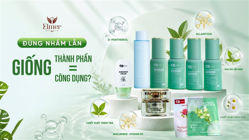 Giống thành phần nhưng công dụng có giống nhau? Sự thật nhiều người hiểu nhầm khi chăm sóc da